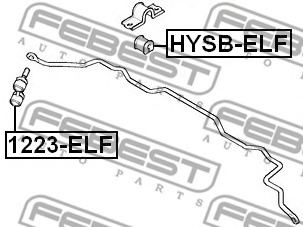 FEBEST 1223-ELF Rod/Strut, stabiliser